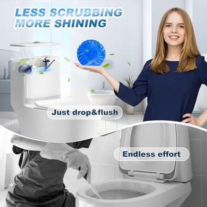 KIISIISO Toilet Bowl Cleaner Tablets,18 Pack, Auto Cleaning, Long-Lasting