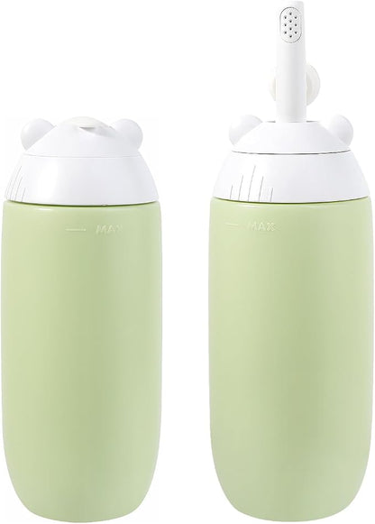 Rotatable Nozzle Portable Bidet – 360ml Touch-Free Nozzle Peri Bottle, Leak-Proof Travel Handheld Bidet for Postpartum Care, Personal Hygiene, Camping & Outdoor Use (Green)