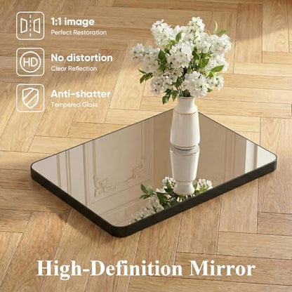 Sweetcrispy Bathroom Wall Mirror, Vanity Mirror for Over Sink, 30x48 Inch