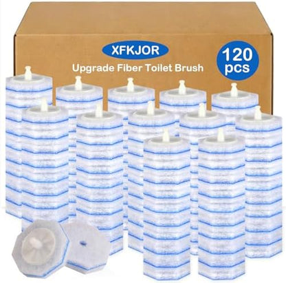 120 Count Disposable Toilet Brush Refills for Clorox, 5X Cleaning Power