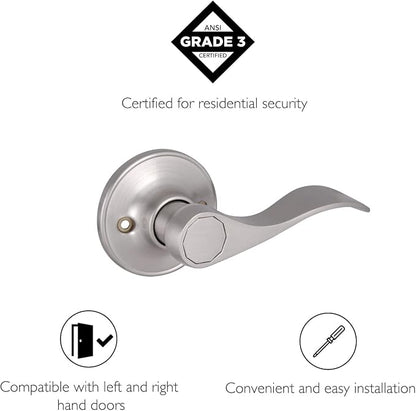 Design House 700609 Springdale Dummy Door Lever Satin Nickel (Pack of 2)