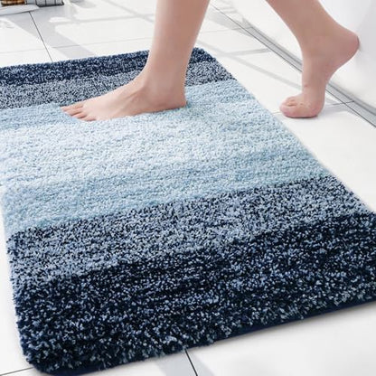 Arotive Microfiber Bathroom Rugs, Shaggy Soft Absorbent Bath Rug, 24x16