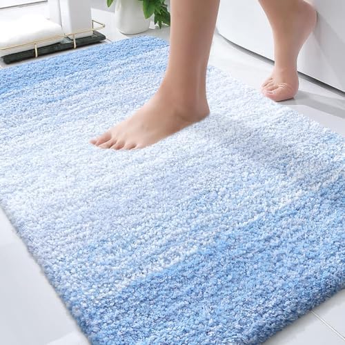OLANLY Bathroom Rugs Mat 30x20, Extra Soft Absorbent Microfiber Bath Rugs