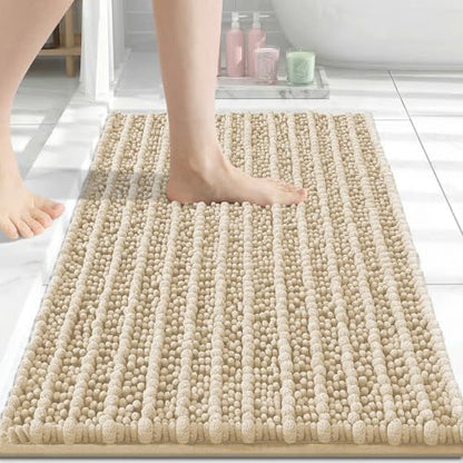 Arotive Bathroom Rugs Mat 30x17, Soft Absorbent Chenille Shaggy Bath Mat