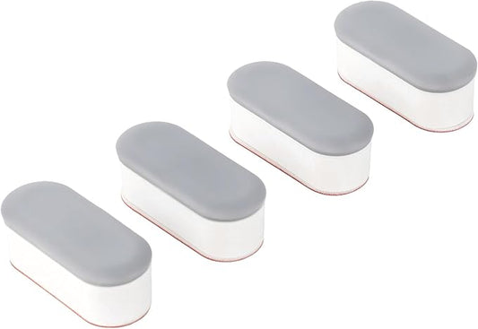 Luxe Bidet 4 Piece Universal Non-Slip Toilet Seat Bumpers with Strong Adhesive