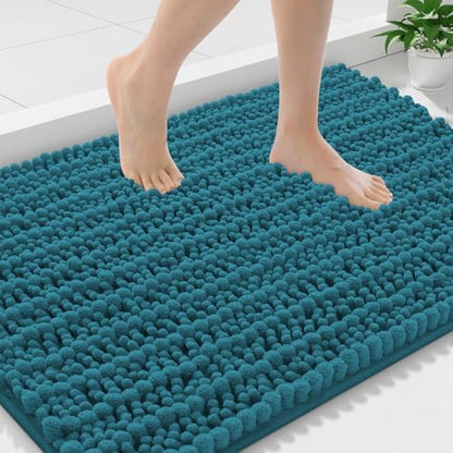 Smiry Bathroom Rugs 36X24, Extra Soft Rubber Backing Chenille Bath Mats