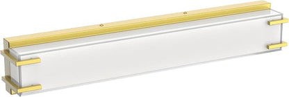 LED Bathroom Light Fixtures Over Mirror 24.4” Vanity Light with Milky White Lampshade 4000K Daylight Gold Bath Bar (Gold)