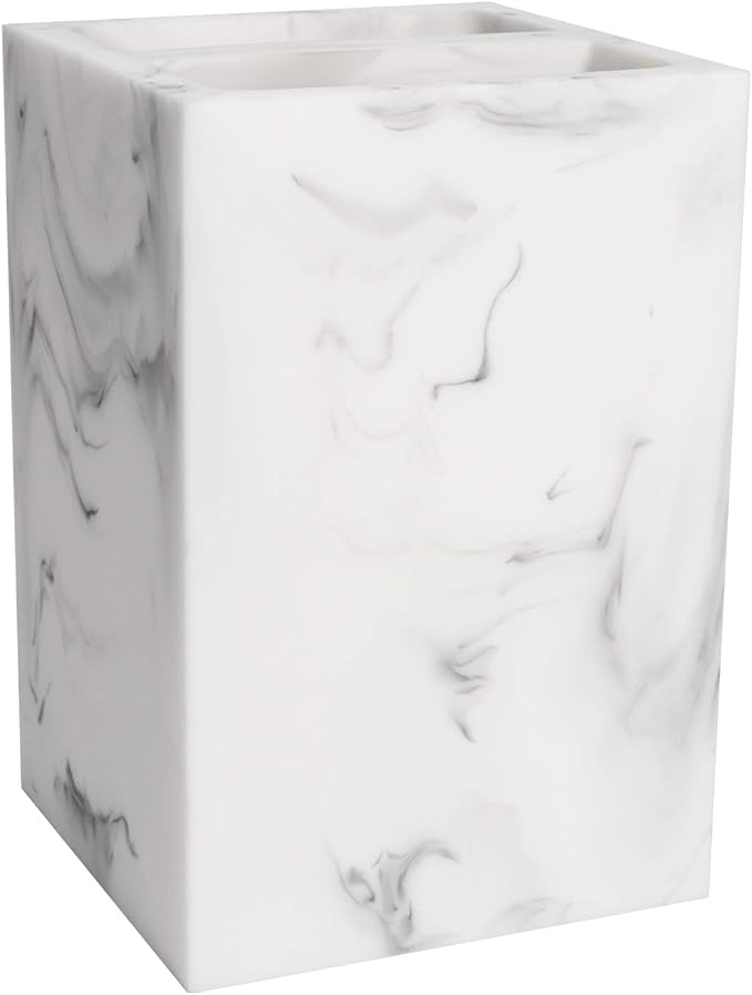 Sweet Home Collection Bathroom Accessories Sets Unique Collections Modern Classic Contemporary Decorative Beautiful Designs Bath Shower Tub Décor, Toothbrush Holder, Plaza (Pack of 1)
