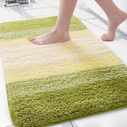 Arotive Microfiber Bathroom Rugs, Shaggy Soft Absorbent Bath Rug, 30x20