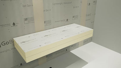 Floating Shower Bench Kit with GoBoard® - Original Shower Bench Bracket® (12x36)-Ideal for New Constructions, Bathroom Reno's, Shower Projects, Shower Bench Kits
