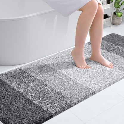 OLANLY Bathroom Runner Rug 70x20, Extra Soft Absorbent Microfiber Bath Rugs