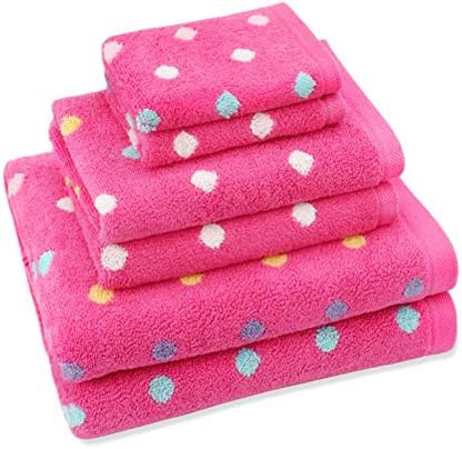 ORIGINAL KIDS 6 Piece Towel Set - 100% Cotton Jacquard Bathroom Towel Set