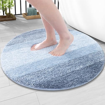 Arotive Microfiber Bathroom Rugs, Shaggy Soft and Absorbent Bath Rug, 24x24