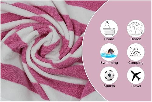 ORIGINAL KIDS Wash Cloths - 100% Cotton Set of 12 Cabana Stripe Washcloths