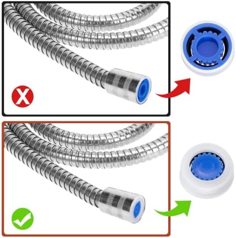 Isslly10Pcs Shower Flow Restrictor, 6Color Water Flow Reducer Control Value