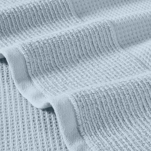 Modern Threads Waffle-Rib 6-Piece Towel Set – Premium Cotton Bath Towels, Ultra-Absorbent & Soft, Elegant Waffle Texture for Bathroom & Spa, Air