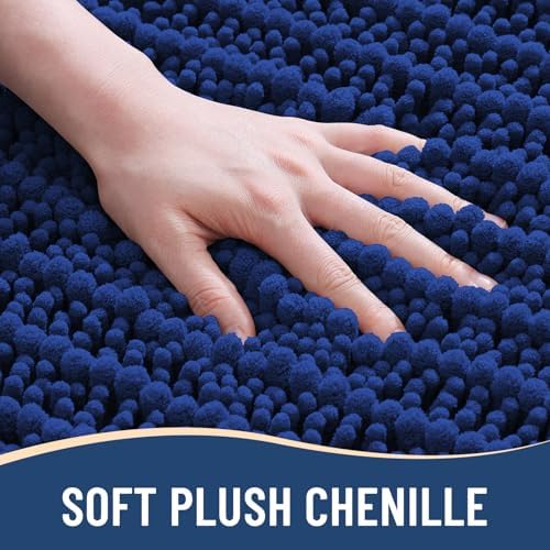 Arotive Bathroom Rugs Mat 30x17, Soft Absorbent Chenille Shaggy Bath Mat