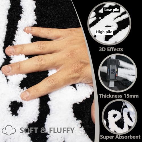KOEXM Get Naked Bath Mat Funny Bathroom Decor 20" x 32" Non-Slip