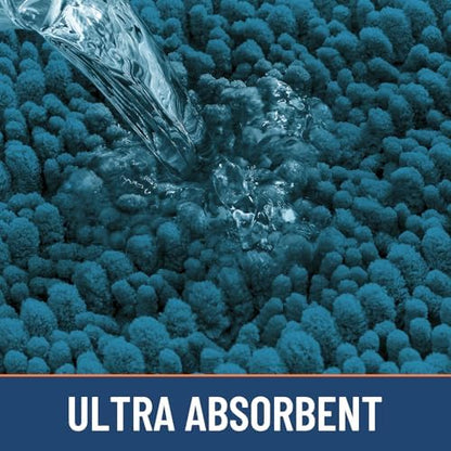 Smiry Bathroom Rugs 36X24, Extra Soft Rubber Backing Chenille Bath Mats
