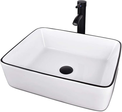 YOURLITE 28" Wall Mounted Bathroom Vanity, Floating Modern Lavatory Wood Cabinet with Mirror White Ceramic Porcelain Sink Combo Vanities Set