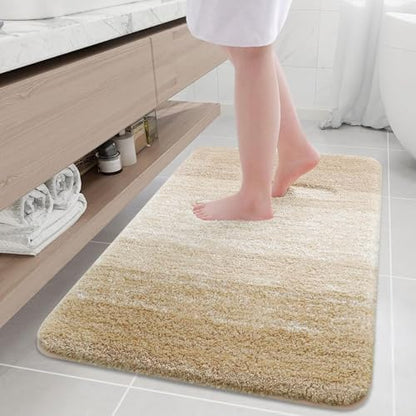 Arotive Microfiber Bathroom Rugs, Shaggy Soft Absorbent Bath Rug, 36x24