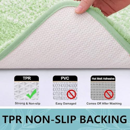Arotive Microfiber Bathroom Rugs, Shaggy Soft Absorbent Bath Rug, 54x24
