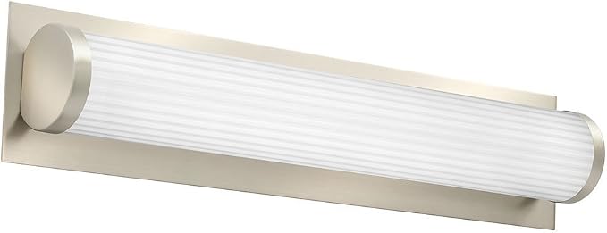 Lithonia Lighting FMVTRL 24IN MVOLT 30K 90CRI BN M4 LED Traditional Round Vanity Light, 3000k, 18 watts, 2-Foot, Brushed Nickel