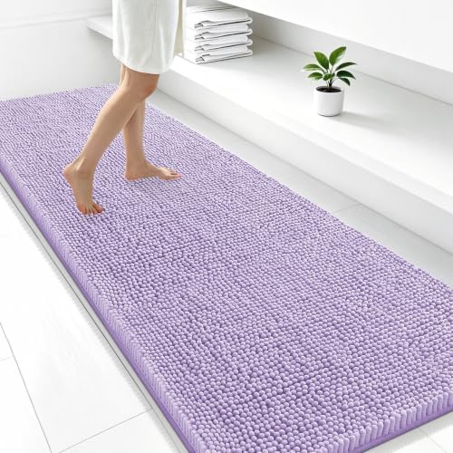 Smiry Bathroom Rugs 47X24, Luxury Chenille Extra Soft Absorbent Bath Mat