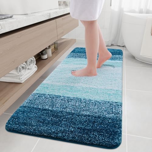 Arotive Microfiber Bathroom Rugs, Shaggy Soft Absorbent Bath Rug, 70x24
