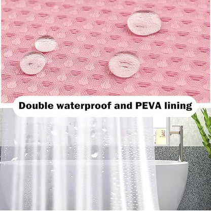 23 PCS Pink Bathroom Accessories Set丨Shower Curtain Bathroom Accessory