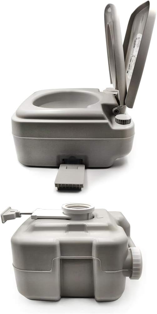 XKMT- 5 Gallon 20L Portable Toilet Flush Travel Camping Outdoor/Indoor Potty Commode