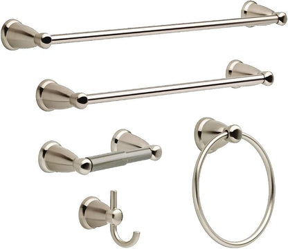 Franklin Brass Kinla (1-Pack) Toilet Paper Holder Satin Nickel Tissue Roll Holder for Bathroom Organization and Storage Spring-Loaded Toilet Tissue Holder Wall Bathroom Accessories KIN50-SN1