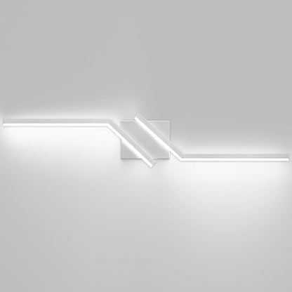 32 inch Modern Vanity Lights for Bathroom Nickel Bathroom Light Fixtures Dimmable LED Light for Restroom 6000K Cool White