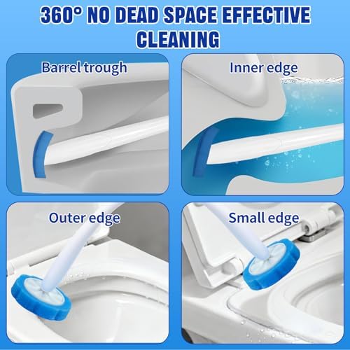 100pcs Disposable Toilet Brush Head for Clorox Wand System