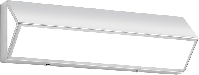 16-Inch LED Modern Bathroom Vanity Light Fixtures, Chrome Modern Acrylic Bathroom Wall Lighting Fixtures Over Mirror (Cool White 6000K)