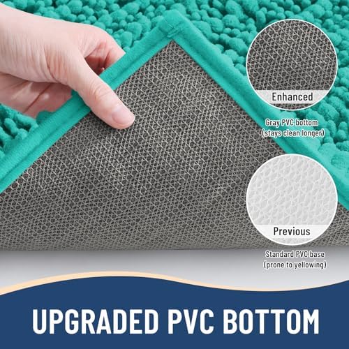 Arotive Bathroom Rugs Mat 47x24, Soft Absorbent Chenille Shaggy Bath Mat