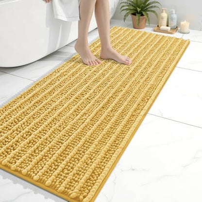 Arotive Bathroom Rugs Mat 60x20, Soft Absorbent Chenille Shaggy Bath Mat