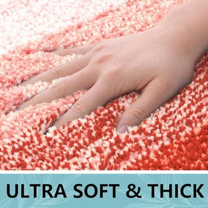 Arotive Microfiber Bathroom Rugs, Shaggy Soft Absorbent Bath Rug, 30x20