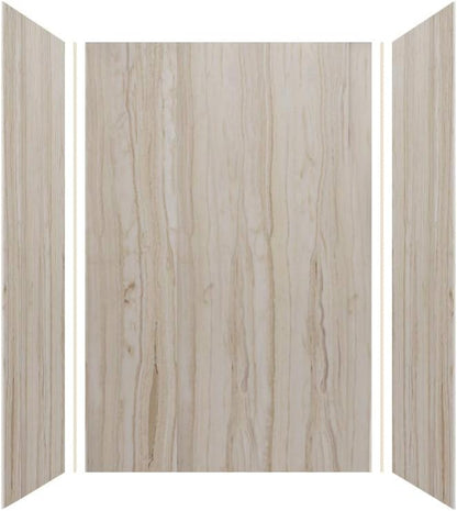 Transolid EWK483672-43 Expressions 3-Panel Shower Wall Kit, 36-in L x 48-in W x 72-in H, Sorento