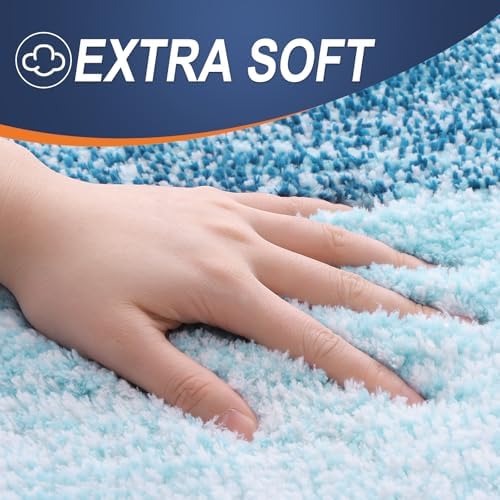 OLANLY Large Bathroom Rugs 50x30, Extra Soft Absorbent Microfiber Bath Rugs