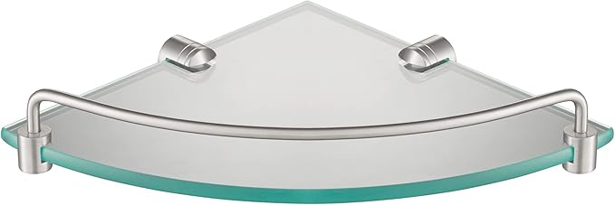 Kraus Elie Corner Bathroom Shelf, Brushed Nickel Finish, KEA-18846BN