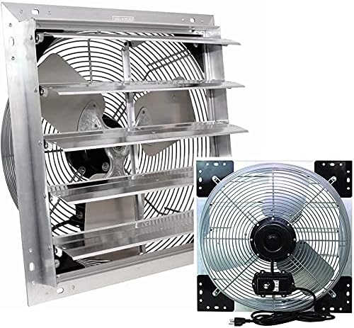 VES SF-20000-01 Shutter Mount Exhaust Fan,115V,20"