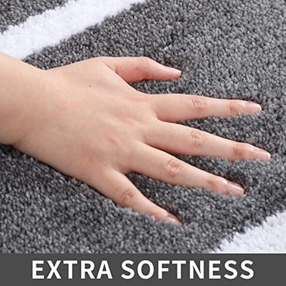 COSY HOMEER Non-Slip Bath Mat Extra Thick Absorbent Plush Washable