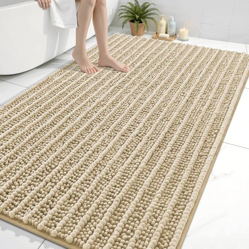 Arotive Bathroom Rugs Mat 70x46, Soft Absorbent Chenille Shaggy Bath Mat