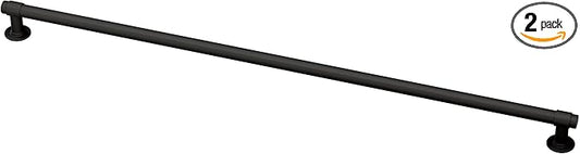 Franklin Brass 2 Pack Matte Black Cabinet Handles 18 inch (457mm) Kitchen Cabinet Handles and Drawer Pulls for Cupboards and Dressers | Francisco Collection