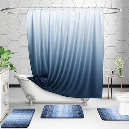 OLANLY Luxury Toilet Rugs U-Shaped 24x20, Soft Absorbent Microfiber Mat