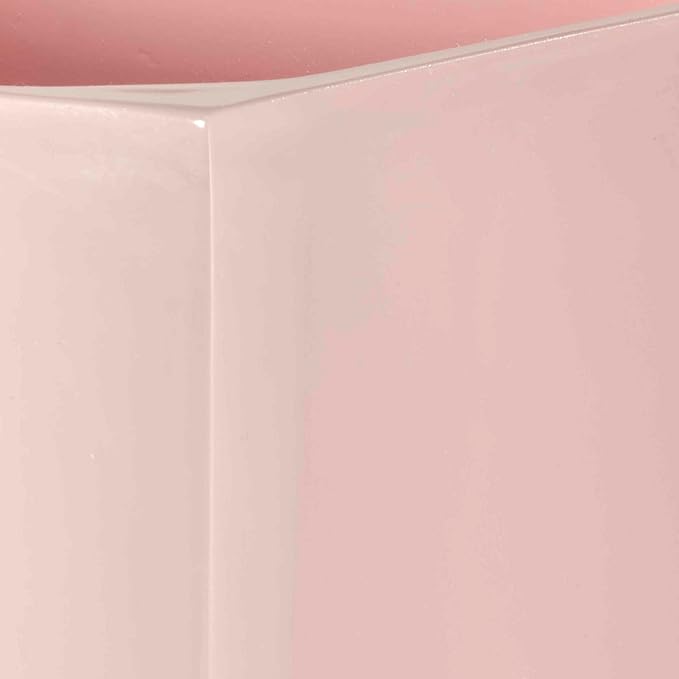 Izod - Wastebasket, Decorative Trash Can, Resin Home Accessories, Guest Bathroom, Dorm Room Essentials (Marina Collection, Pink)