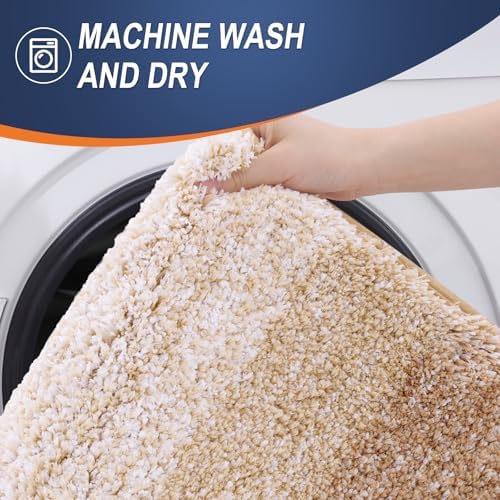 OLANLY Bathroom Runner Rug 40x24, Extra Soft Absorbent Microfiber Bath Rugs