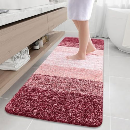 Arotive Microfiber Bathroom Rugs, Shaggy Soft Absorbent Bath Rug, 70x24