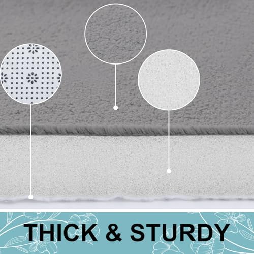 Smiry Memory Foam Bath Mat 36x24, Extra Soft and Absorbent Bathroom Rugs